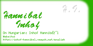 hannibal inhof business card